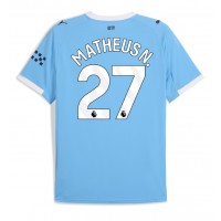 Fotbalové Dres Manchester City Matheus Nunes #27 Domácí 2025-26 Krátký Rukáv